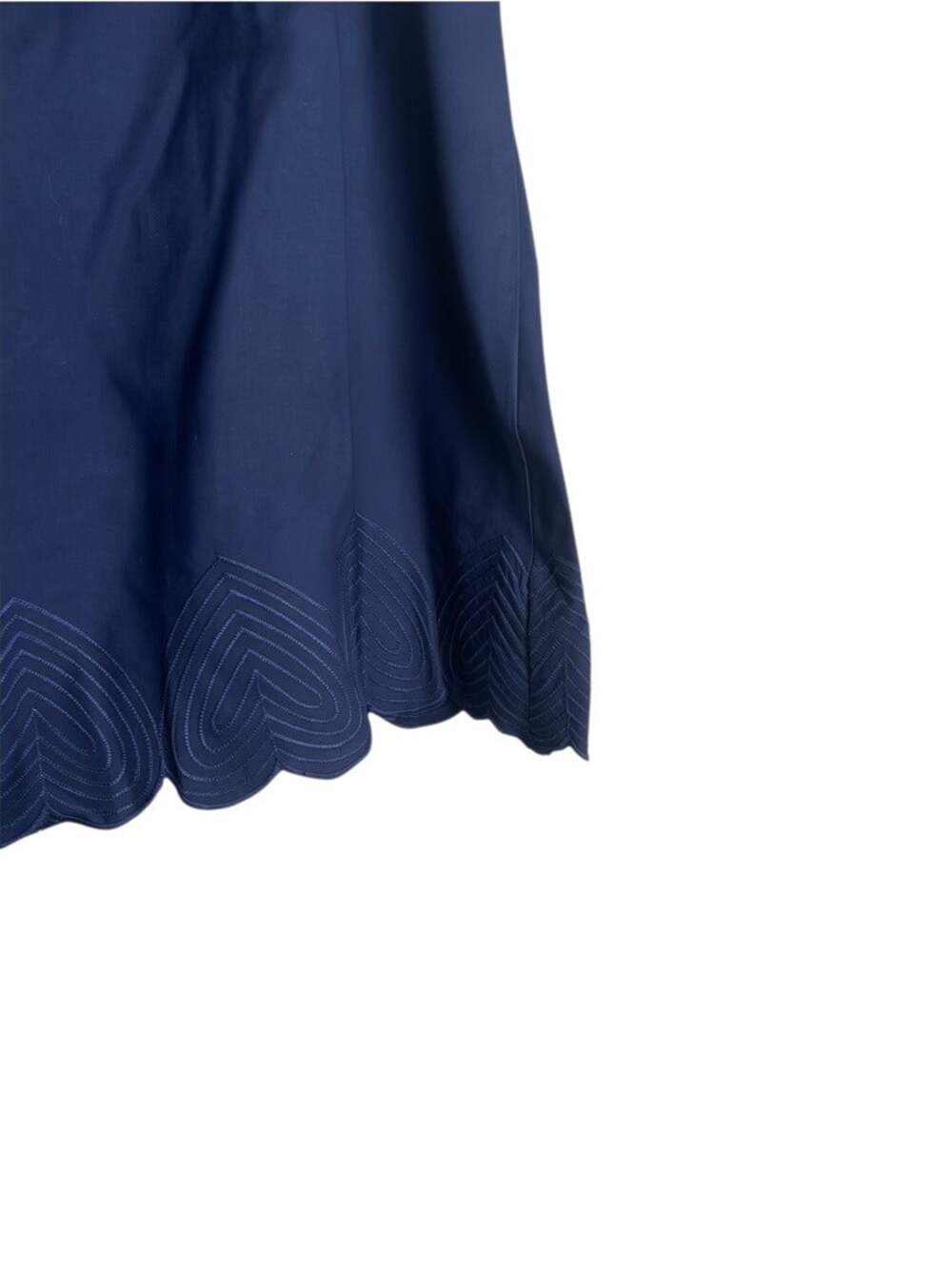 Sea New York Heidi Heart Embroidered Flutter Sleeve Tank Navy Size 4 - Picture 9 of 10